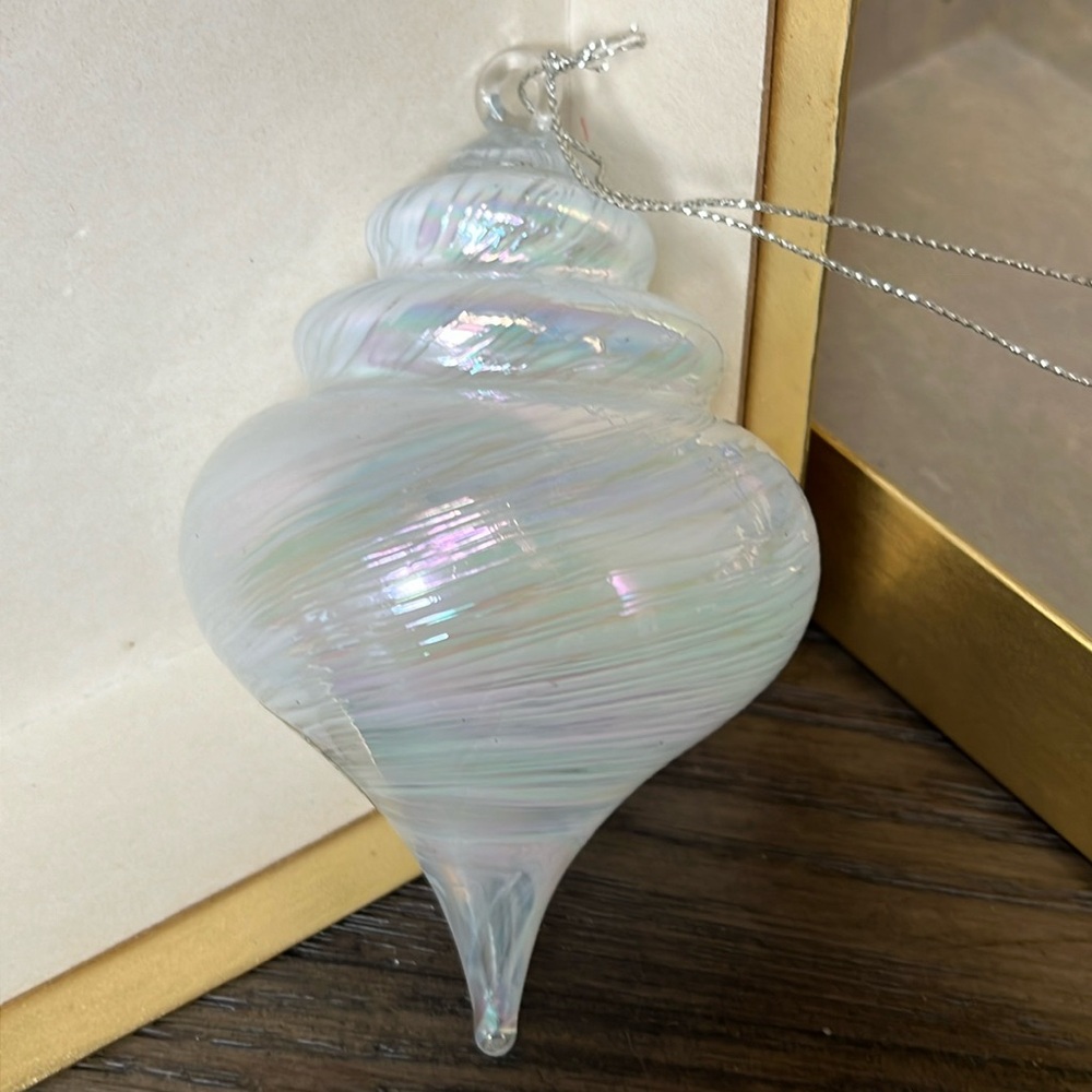 DANSK Blown Glass Collectible Iridescent Ornament